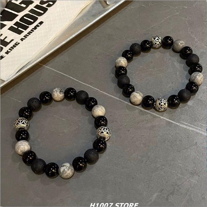 Zen Ancient Wind Bracelet: Chinese Mountain Ghost Coin, Retro Tai Chi Bagua, Simple & Versatile Design