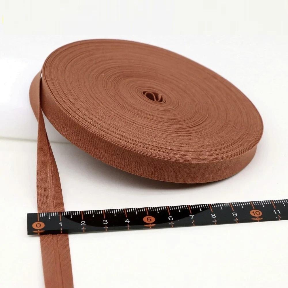 12mm(1/2") Narrow Ironed Single Folded Cotton Solid Color Bias Binding Tape Diy Ribbon Garment Quilt Craft Sewing Accessories