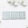Shiny English Alphabet Keychain Silicone Epoxy Resin Mold DIY Keychain Pendant Jewelry for Luggage Tags Bag Accessories