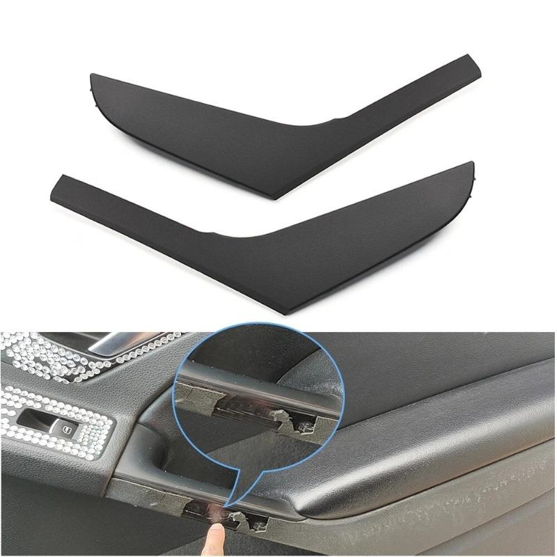 2-Doors Black Left and Right Interior Door Pull Handle Cover Panel Trim For VW Golf 6 GTI MK6 2009-2013 5K3868039A 5K3686040A