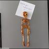 Creative Skull Refrigerator Magnet 3D Printed Joints Movable Halloween Toy Horror Luminous Skull Ornaments for Fridge Decor