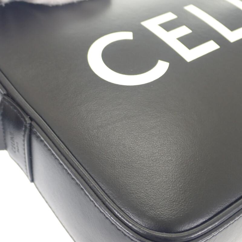 CELINE  194503DOT.38SI Shoulder Bag Black Calfskin Women