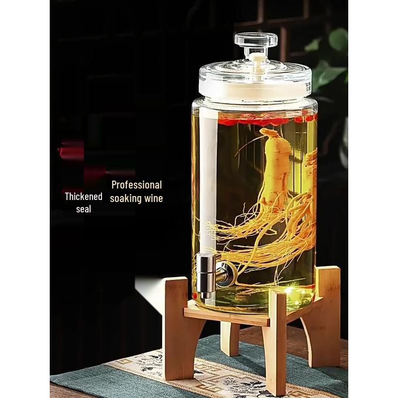 JINGRUIXIANG Glass Brewing Jar with ABS Tap