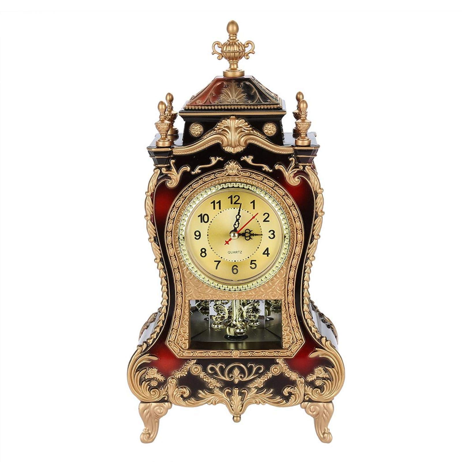 

Antique, classic European-style alarm clock, perfect for interior decoration, Feng Shui, or good luck (brown).