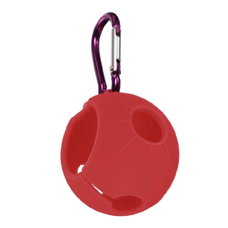 Golf Balls Holder Clip with Hangable Aluminum Hook Golf Balls Protective Silicone Golf Balls Sleeve Holds Single Balls