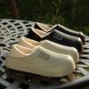 Fleece waterproof cotton slippers women's thick-soled confinement shoes autumn and winter indoor household confinement bags and cotton shoes men