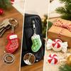 Christmas Tree Special Shape Keycap Pendant Love Heart Press Button Toy School Bag