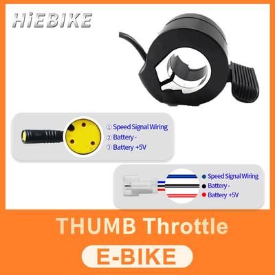 Accélérateur au pouce Vélo électrique 130X Contrôle de vitesse Connecteur prise SM 3 broches Trottinettes électriques Accessoires Accélérateur de vélo