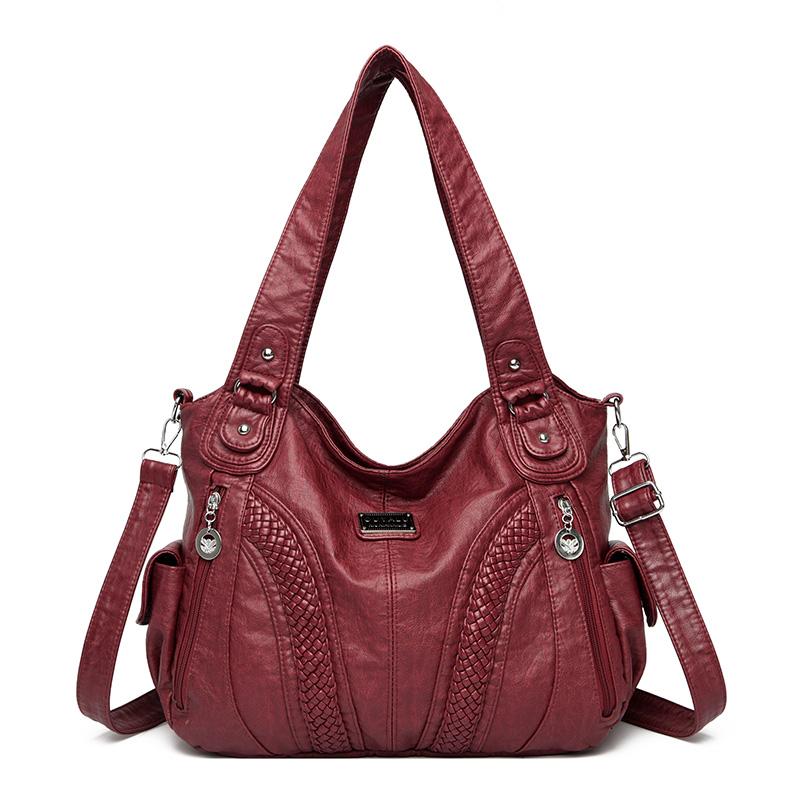 Damenhandtasche Vintage Weiches Leder Crossbody Umhängetasche für Damen Damen Umhängetaschen