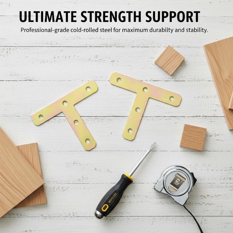 L-shaped Iron Corner Code 90 Degree Right Angle Fixator L-shaped Bracket Furniture Bed Frame Cabinet Connector