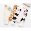 Womens Fuzzy Plush Slipper Socks Cute Animal Ears Home Warm Fleece Sleep Socks