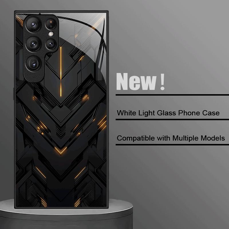 SimplicityTrend Exquisite Luxury High-end PhoneCase Glass PhoneCase for Samsung Galaxy S26 S25 S24 S23 S22 S21 FE,Ultra,Plus