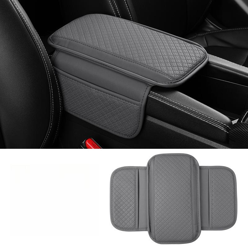 Car Armrest Cushion Universal Wear Resistant Center Console Cover with Storage Pocket Auto Arm Rest Pad Protector Fit Most Cars
