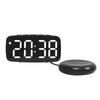 LED Large Screen Electronic Alarm Clock Adjustable Brightness Bedside Clock  Deep Sleeper