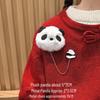 Red Panda Plush Brooch: Cute Backpack Pin/Birthday Gift for Students & Couples