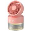 Foldable USB Mini Desktop Turbine Fan with Cooling and Humidifying Spray