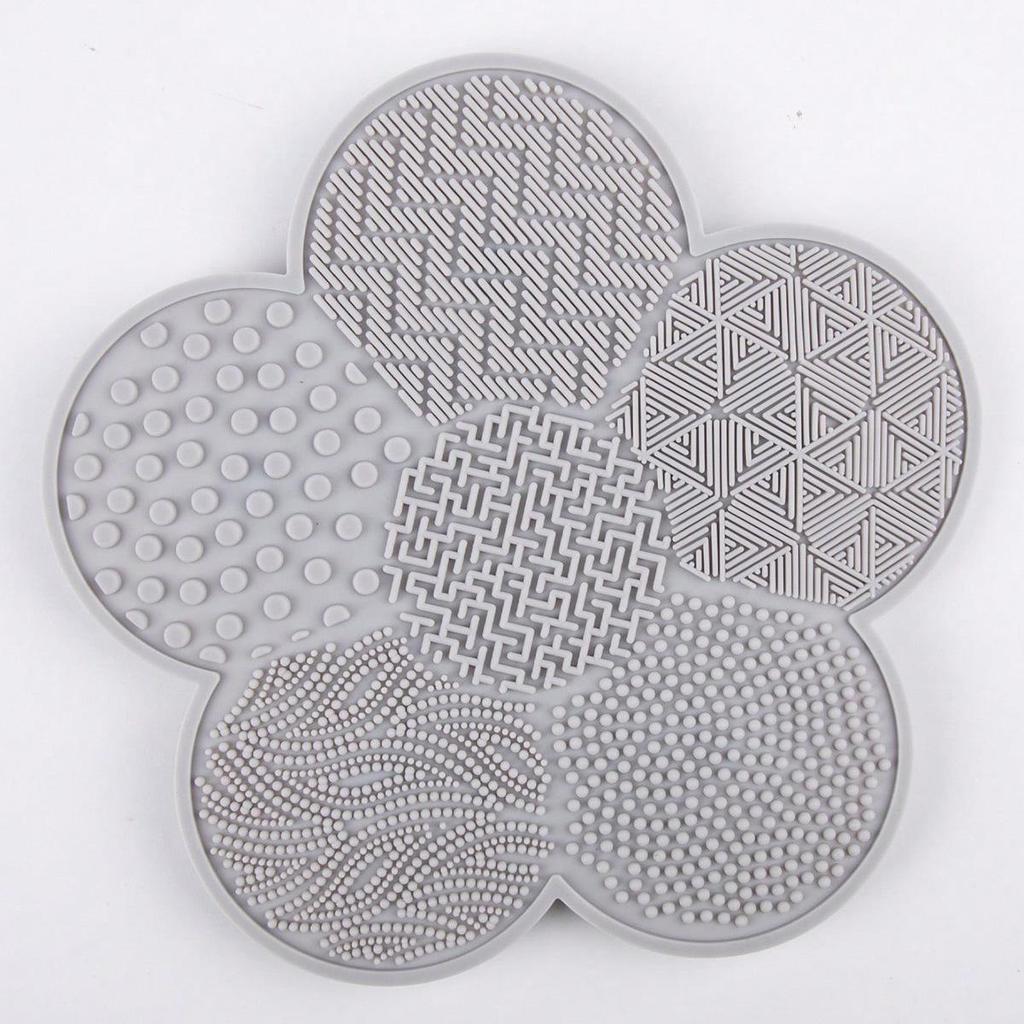 Spazzola Pulitore con Ventosa in Silicone - Design Floreale