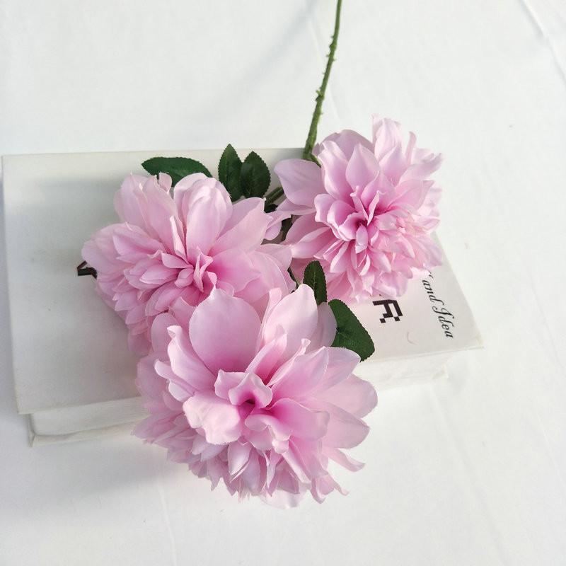 Faux Long Stem Dahlia Bouquet For Wedding Centerpiece And Living Room Decor
