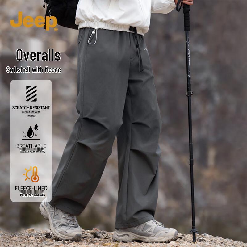 

JEEP Men s Heavyweight Fleece-Lined Softshell Outdoor Pants 3XL