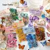Butterfly Nature Retro Art Stickers: Sugar Poetry Pet Pack (8 Styles) - Small Journal Collage Series