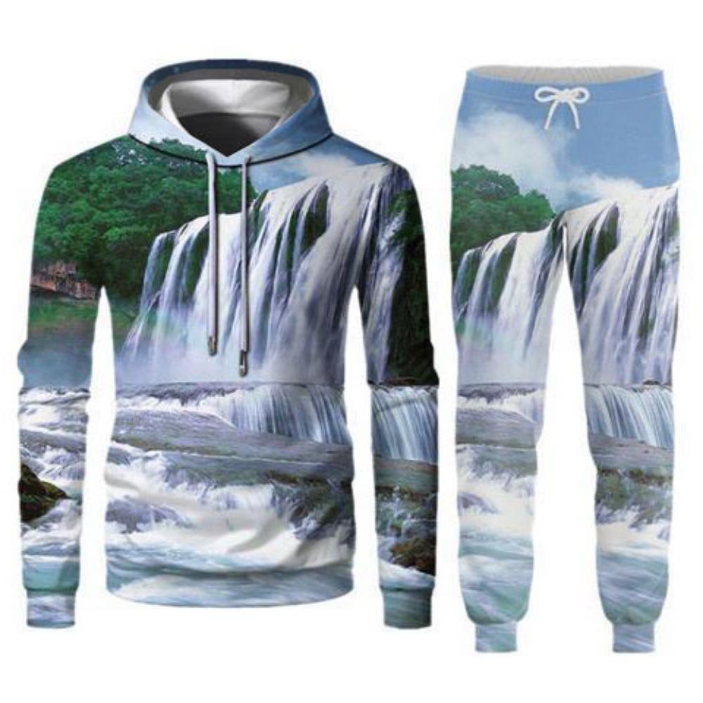 Autumn Venom Animal Starry Sky Pattern Pullover Set 3D Printed Adult Sweater Set Street Hip Hop Trend Fashion Sports Hoodie Set