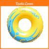 Double Thickened Adult Swim Ring With Handle For Couples Environmental Pvc Material Printed Pattern 42-inch Outer Diameter