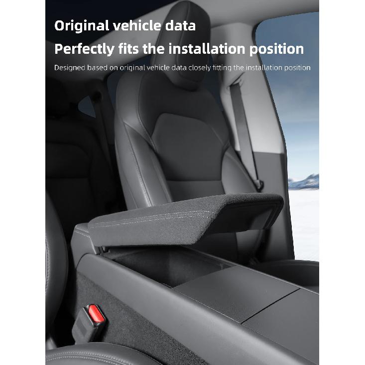 Car Center Console Armrest Pad For Tesla Model YL 2026 6 seats Auto Central Armrest Box Cover Anti-Scratch Accessories