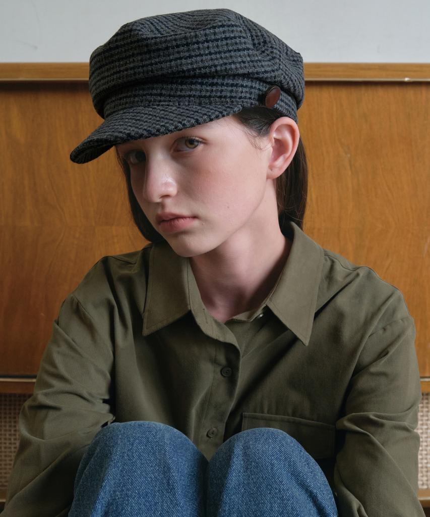 Aueonoseuteljia Classic Tweed Matorros Cap_Charcoal(O25-Acc06)