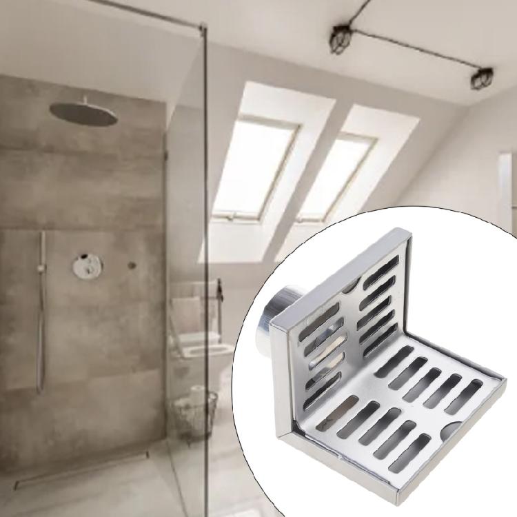 Anti-wear L Shape Stainless Steel Bathroom Tile Insert Floor Drainer Square