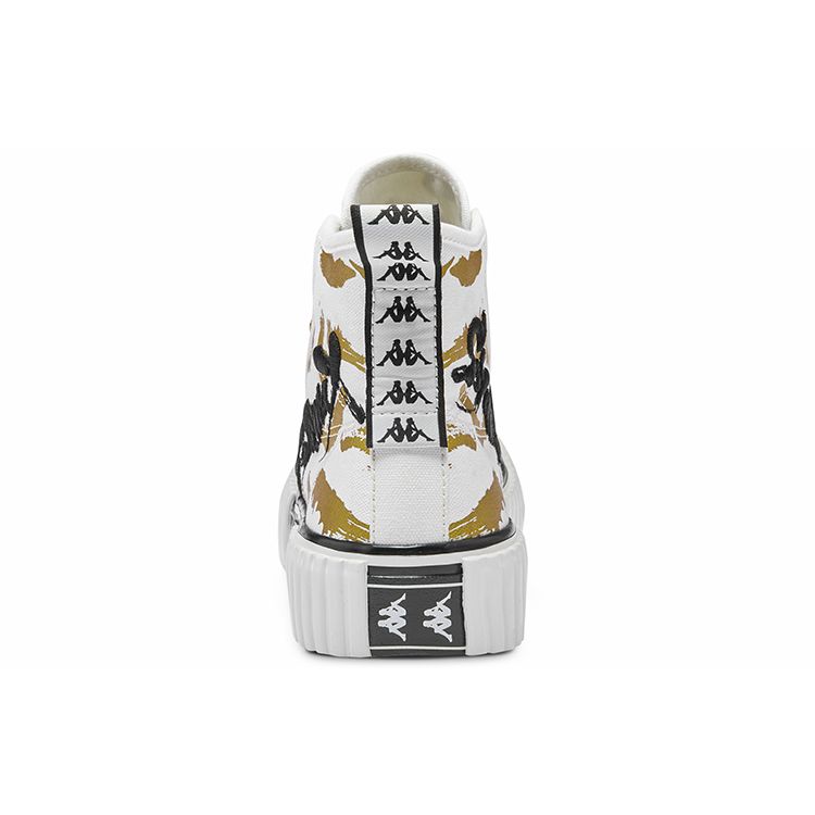 Kappa Artist Collaboration Series Five Elements Gold High-Top Sneakers Unisex sneakers White K09Y5VS83-012