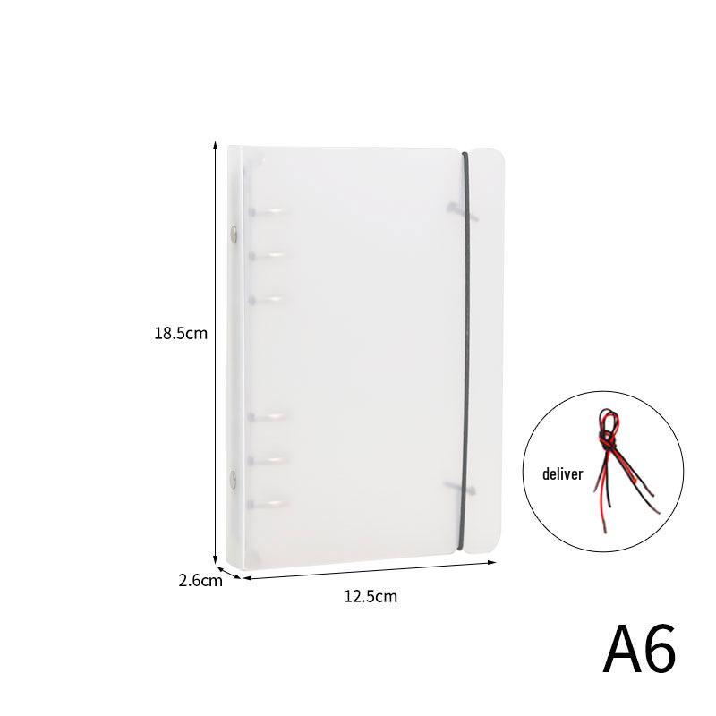 A6 6-Hole Loose-Leaf Transparent Album Pages, 1/3/Single Grid, for Polaroid, Bills, Small Cards.