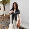 Women's Luxury Knit Shawl: Light, Versatile Solid Color Triangle Scarf & Cardigan for Spring/Autumn