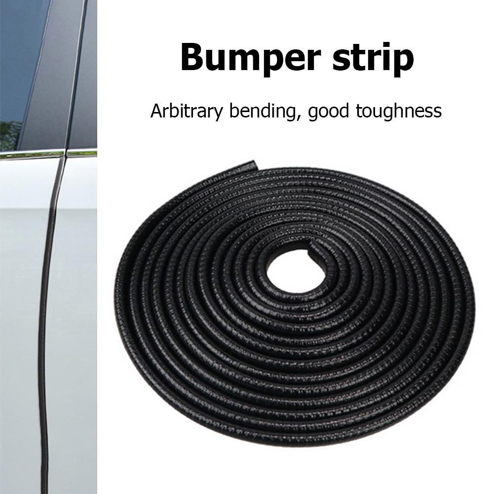 5m Car Door Scratch Protector Strip Trim Edge Sealing Guard Paste-free with Steel Disc Bumper Trim Styling Car