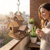 3 Chambers Bird Breeding Box Incubation Box Hanging Birdhouse Family Shelter Bird Villa Nest  Yard