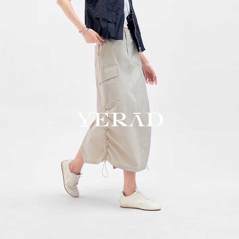 

YERAD Women s Casual Drawstring Utility Midi Skirt XXL