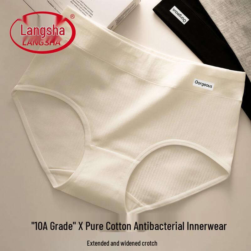 Langsha Women s Breathable 10A Antibacterial Briefs L