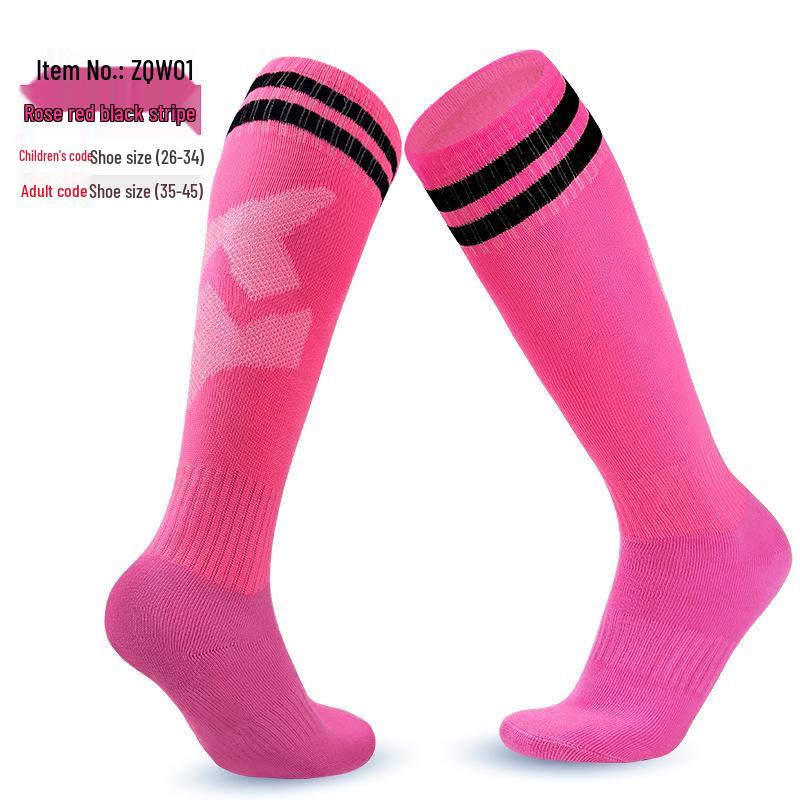Thickened Non-Slip Long Tube Football Socks for Men & Women - Ideal for Training and Competition