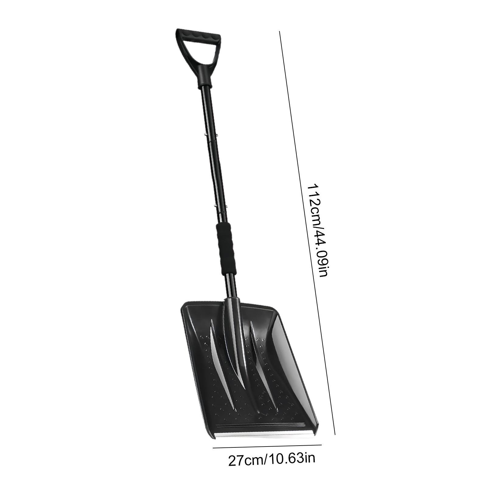 Emergency Snow Shovel Large Capacity Adjustable Car Snow Shovel Lightweight Rotating Snow Removal Shovel for Mud & Snowman