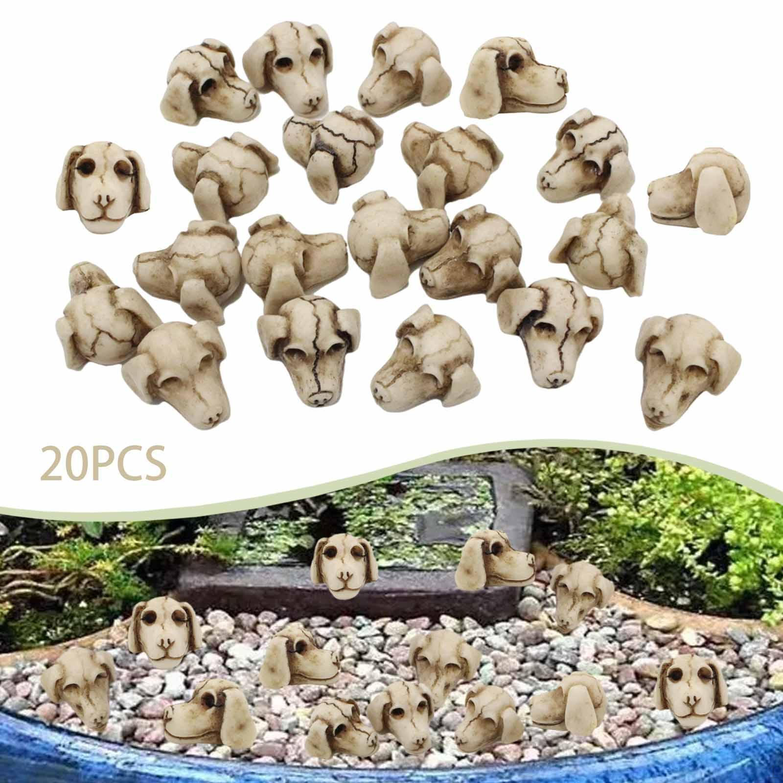 

20x Мини Собаки Украшения Игрушка-трюк Настольные Акценты Жуткие Миниатюрные Фигурки Наполнитель для Вазы для Растений