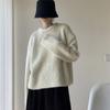 Thickened Sweater Autumn and Winter Solid Color Loose Lazy Wind Tops for Women