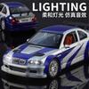1:24 M3 GTR E46 Спортивный автомобиль Модель Литой Металл Игрушечные Транспортные Средства Модель Автомобиля Звук Свет Коллекция Детская Игрушка Подарок