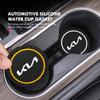 BXZE2 For KIA 2Pcs Car Coaster Water Cup Bottle Holder Mat Anti-slip Pad Rio K5 K2 Sportage Ceed Sorento Picanto Stinger Soul