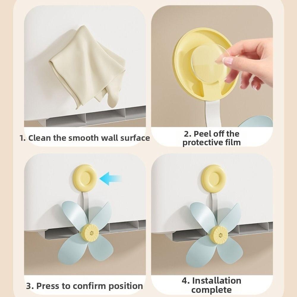 Adjustable Louver Air Vent Fan Self Adhesive Wind Deflector Guide  Home Air Conditioning
