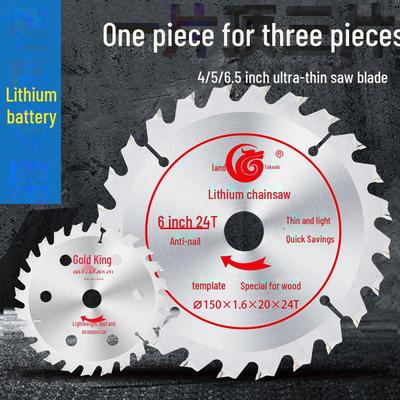 Lama per Sega Elettrica al Litio da 5 pollici per Lavorazione del Legno - Lama Circolare in Lega per Sega da Banco Portatile, Taglio del Legno, Variante da 6 pollici Disponibile