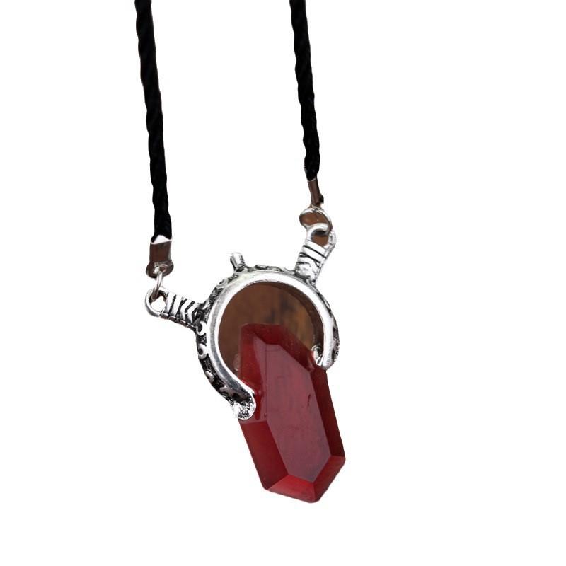 

May Cry Кулон в форме капли воды с камнем души дьявола с веревочной цепочкой для коллекционеров