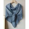 New Style High-end Literary Retro Cotton and Linen Square Scarf Versatile Sequin Headscarf Sun Protection Scarf Shawl