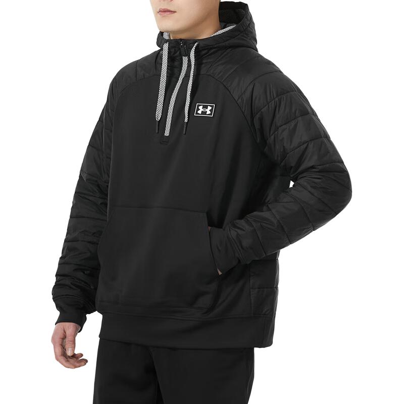 Under Armour Gevşek Kalın Sıcak Kapüşonlu Ceket Erkek Ceketler Siyah 1368675-001