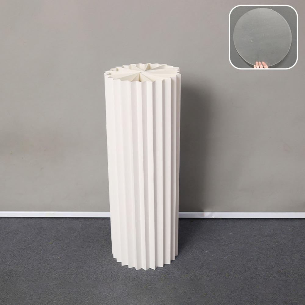 Multi-size Paper Folding Cylinder White Cake Stand Creative Dessert Table Stand  Wedding Decoration