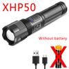 XHP70 LED Flashlight Aluminum Alloy XHP50 Tactical Hunting Torch Usb Rechargeable Zoomable Lantern Use 18650 or AAA Battery