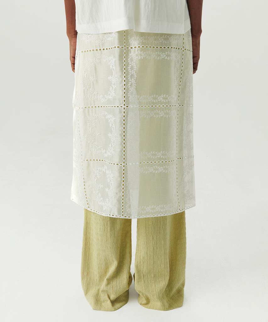 Leuba Lace Layered Skirt - Ivory
